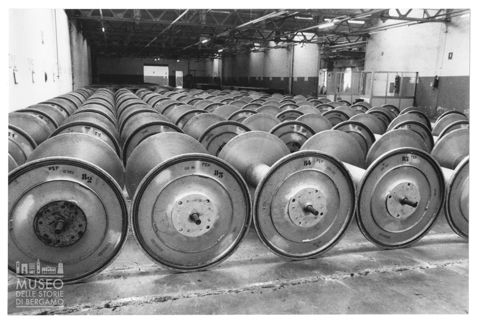 Un capannone del Cotonificio Benigno Crespi nel Villaggio Operaio di Crespi d'Adda