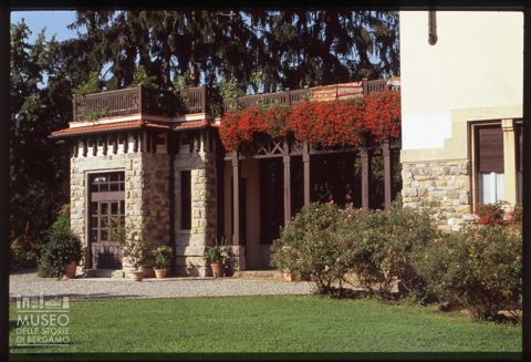 Una villa dei dirigenti nel Villaggio Operaio di Crespi d'Adda