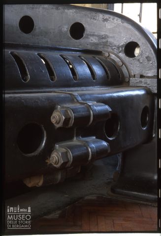 Particolare dei macchinari della centrale idroelettrica del Villaggio Operaio di Crespi d'Adda