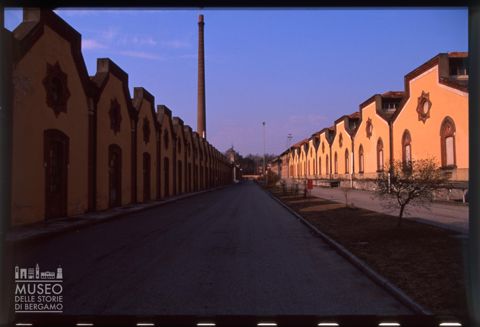 I capannoni del Cotonificio Benigno Crespi nel Villaggio Operaio di Crespi d'Adda