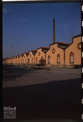 Uno dei capannoni del Cotonificio Benigno Crespi nel Villaggio Operaio di Crespi d'Adda