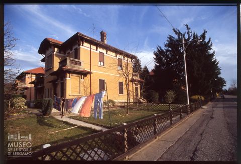 Una villetta dei capireparto nel Villaggio Operaio di Crespi d'Adda