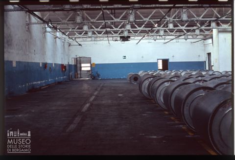 Un capannone del Cotonificio Benigno Crespi nel Villaggio Operaio di Crespi d'Adda