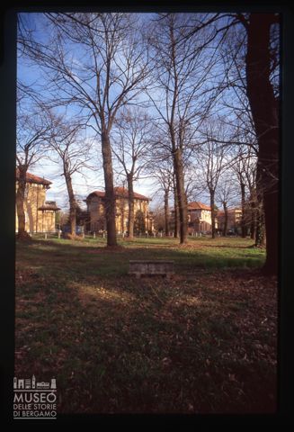 Un parco nel Villaggio Operaio di Crespi d'Adda