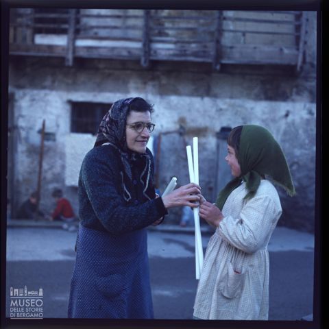 Ritratto di una donna e una bambina a Poscante