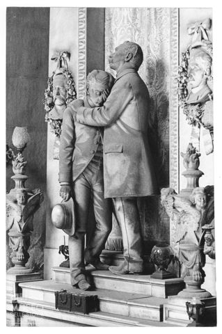 Monumento funebre nel cimitero monumentale di Staglieno a Genova