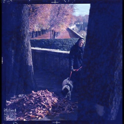 Scena di vita quotidiana sulle Mura di Bergamo