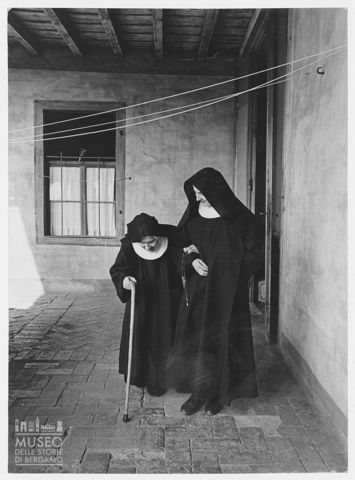 Ritratto di due monache nel monastero di San Benedetto a Bergamo