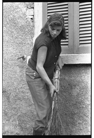 La battitura delle castagne affumicate a Rota d'Imagna