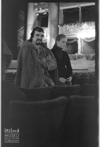 Una pausa dalle prove del 