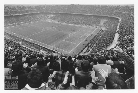 L'incontro Inter - Lazio allo Stadio Giuseppe Meazza di Milano