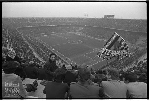 L'incontro Inter - Lazio allo Stadio Giuseppe Meazza di Milano