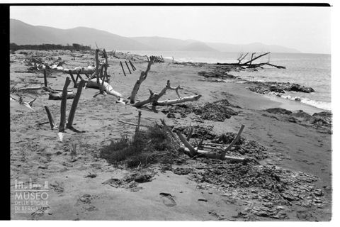 La foce del fiume Ombrone a Marina di Alberese