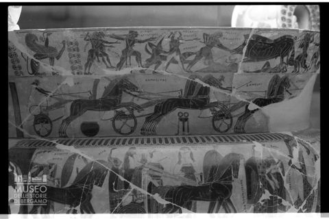 Particolare del Vaso François presso il Museo Archeologico di Firenze