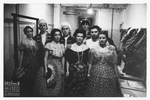 Ritratto di gruppo dei cantanti de 