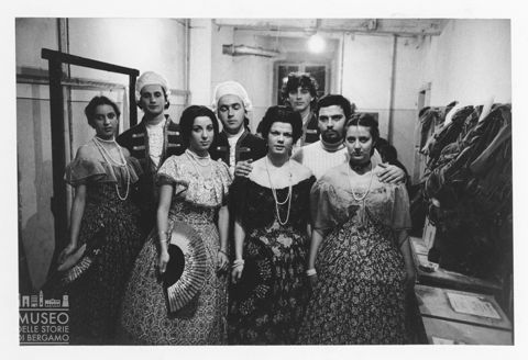 Ritratto di gruppo dei cantanti de 