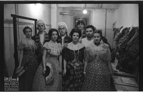 Ritratto di gruppo dei cantanti de 