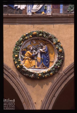 Dettaglio del porticato dell'ex Ospedale del Ceppo a Pistoia