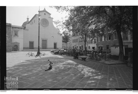 La piazza Santo Spirito a Firenze