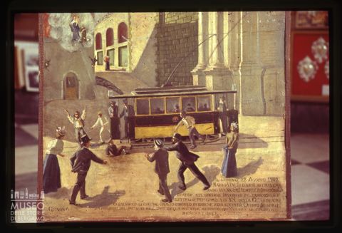 Dipinto ex voto conservato presso il Santuario di Nostra Signora della Guardia