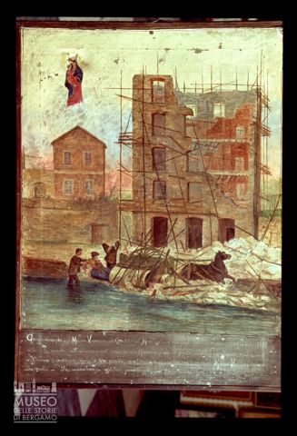 Dipinto ex voto conservato presso il Santuario di Nostra Signora della Guardia