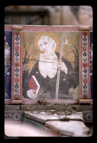 Tavoletta lignea con dipinto a tema sacro a Tabellano