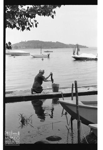 Scena di vita quotidiana sul Lago Trasimeno