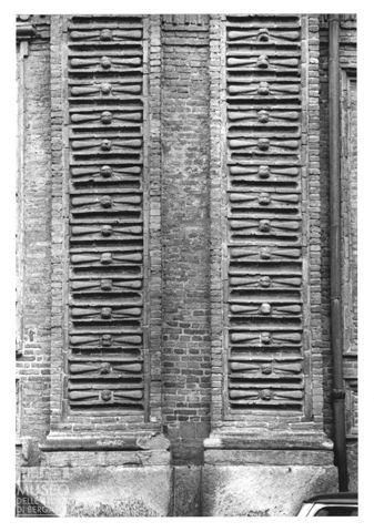 Particolare della facciata del Palazzo Carignano a Torino