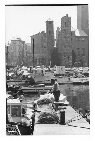 Veduta di Savona dal porto