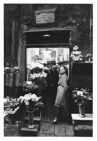 Un negozio di fiori a Genova