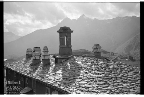 Tetto di un'abitazione in Valchiavenna