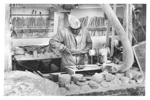 Lavorazione dell'alabastro a Volterra
