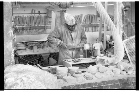 Lavorazione dell'alabastro a Volterra