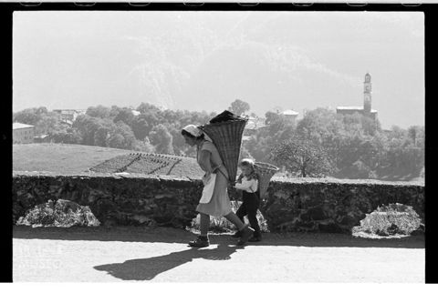 Scena di vita quotidiana a Teglio di  Valtellina