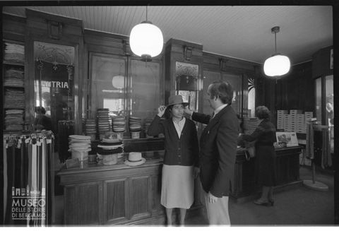 Il negozio Borsalino ad Alessandria