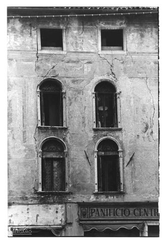 Particolare di un edificio a Bassano del Grappa