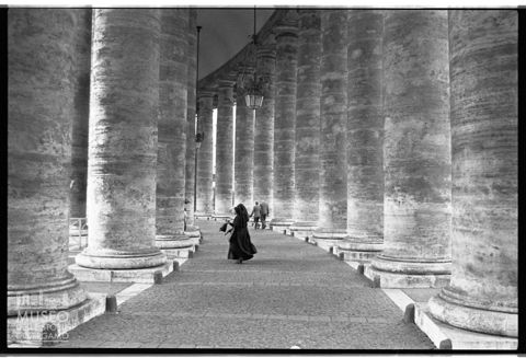 Il colonnato di San Pietro in Vaticano