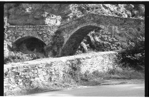 Il Ponte Romano sul torrente Rabbiosa presso Campodolcino