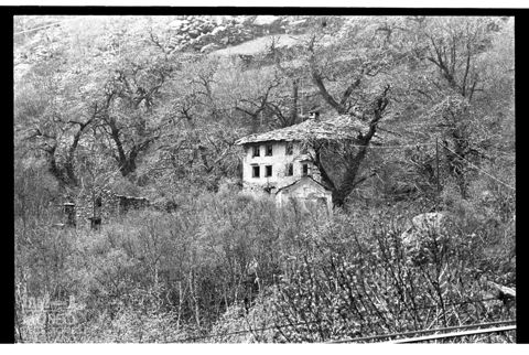 Edificio in un castagneto in Valle Spluga