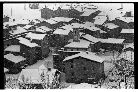 Paese innavato in Valmalenco