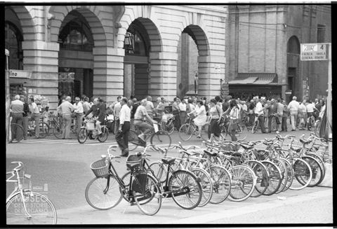 La piazza Aurelio Saffi a Forlì