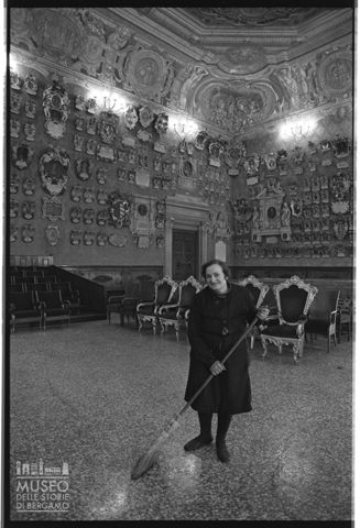 Ritratto di donna nell'Aula Magna dell'Università di Padova
