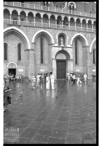 La piazza davanti alla Basilica di Sant'Antonio a Padova