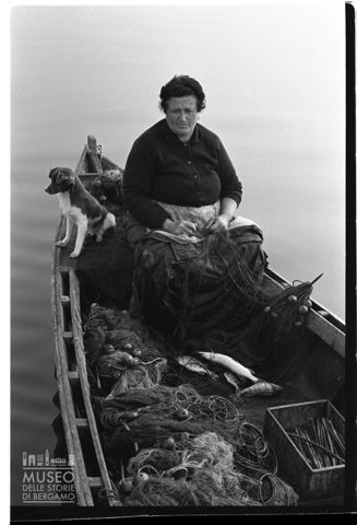 Scena di pesca sul Lago d'Iseo
