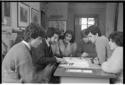 Lezione di litografia alla Scuola del Libro di Urbino