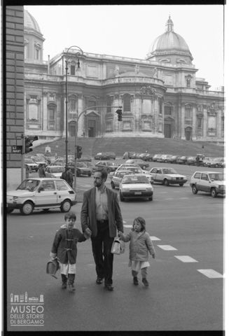 Scena di vita quotidiana a Roma