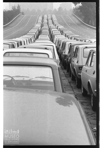Nello stabilimento della Fiat nel quartiere Mirafiori a Torino