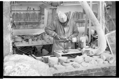 Lavorazione dell'alabastro a Volterra