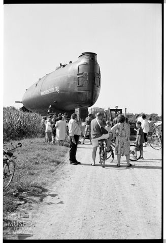 Il sommergibile Enrico Toti in sosta a Corte Madama