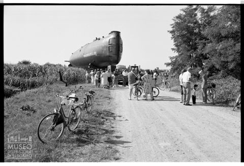 Il sommergibile Enrico Toti in sosta a Corte Madama